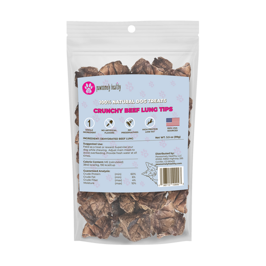 Single Ingredient Dog Treats Roasted Beef Lung
