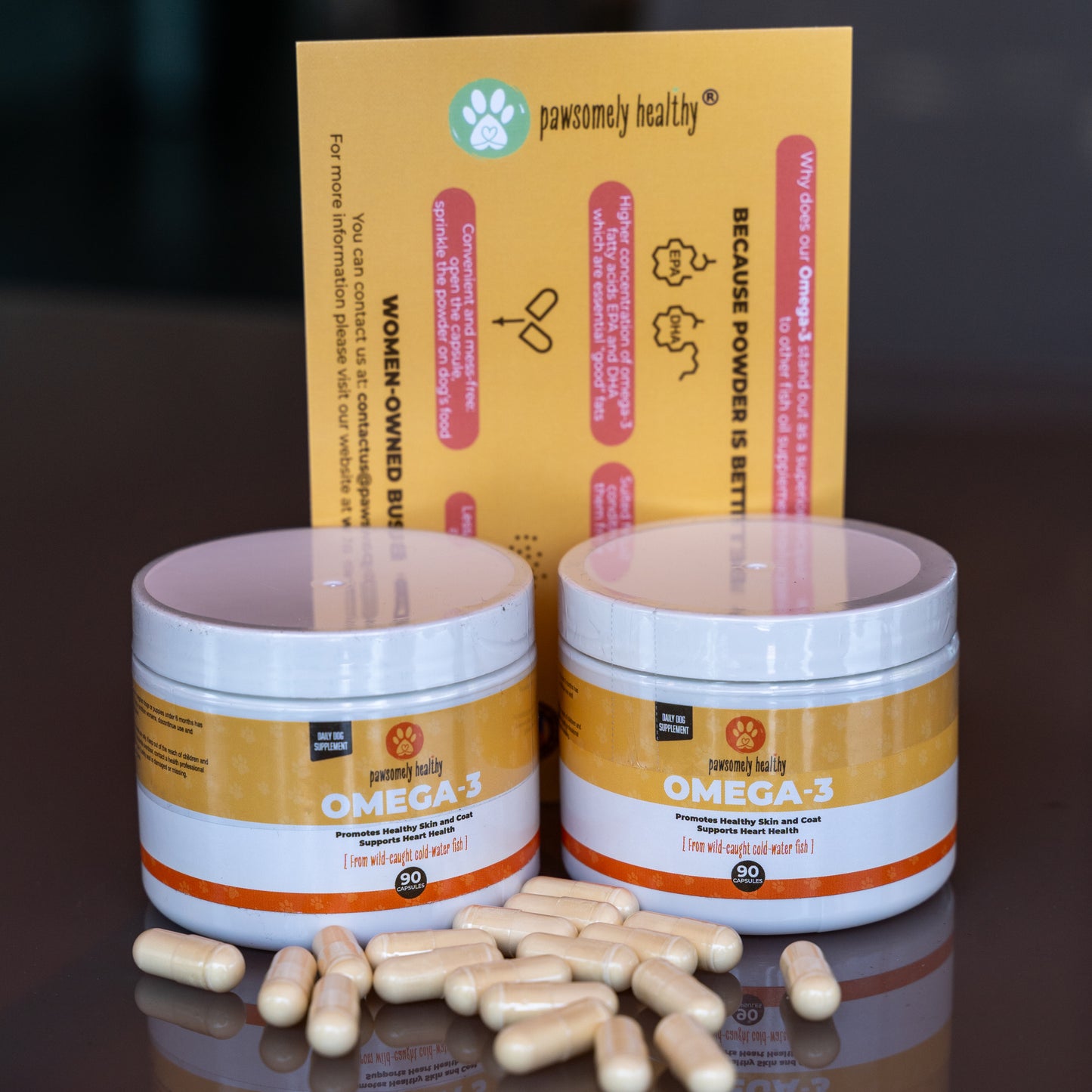 omega-3 jars with capsules for comparison