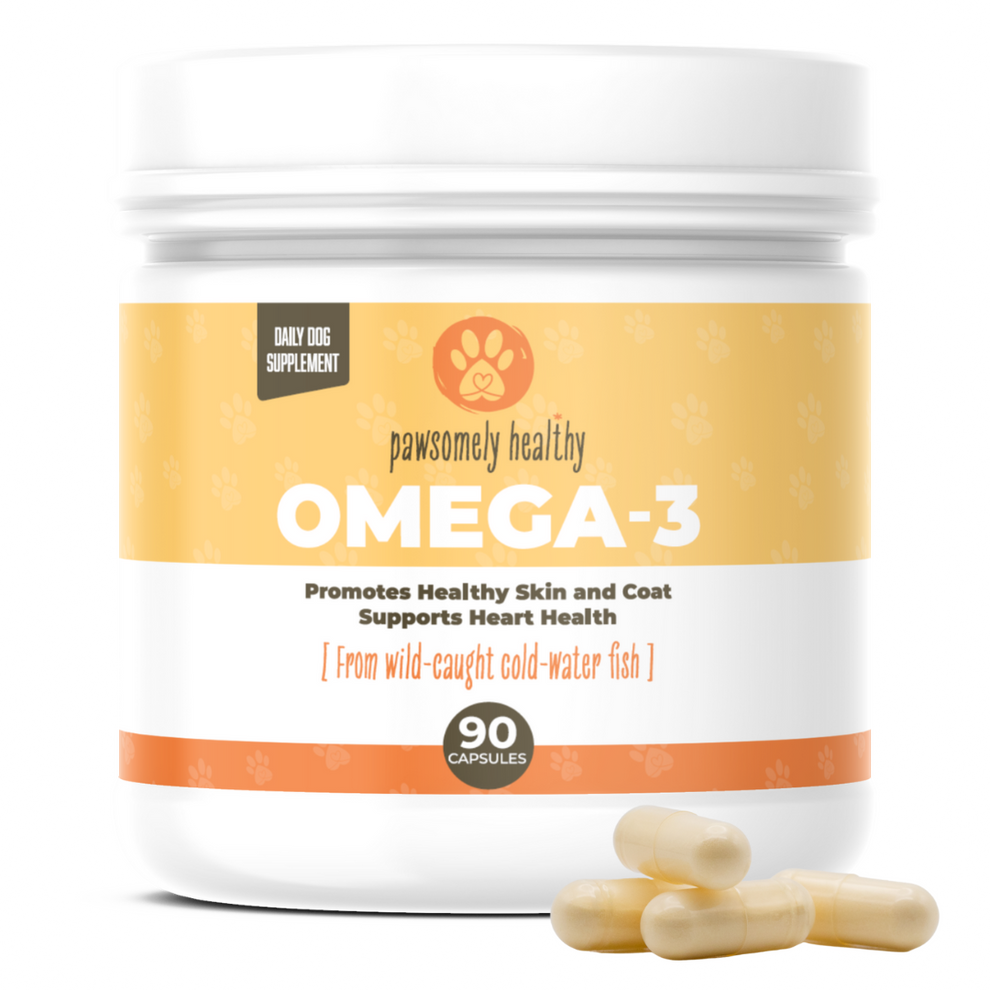 POWDERED OMEGA3 FISH OIL FOR DOGS IN VEGGIE CAPSULES