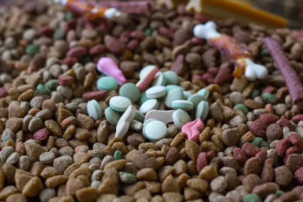 Supplements with kibble