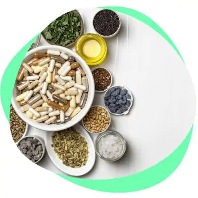 different supplements and herbs