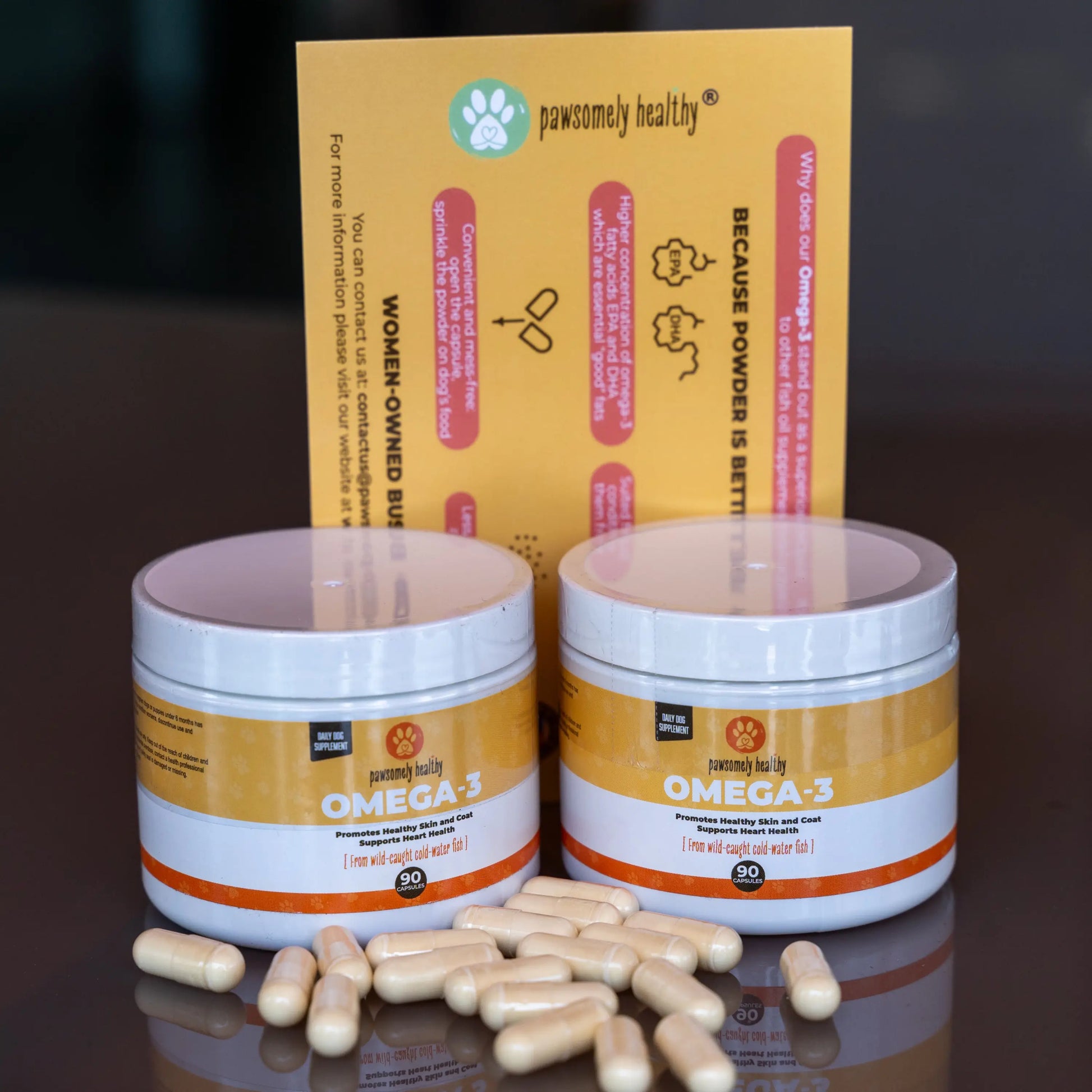 omega-3 jars with capsules for comparison