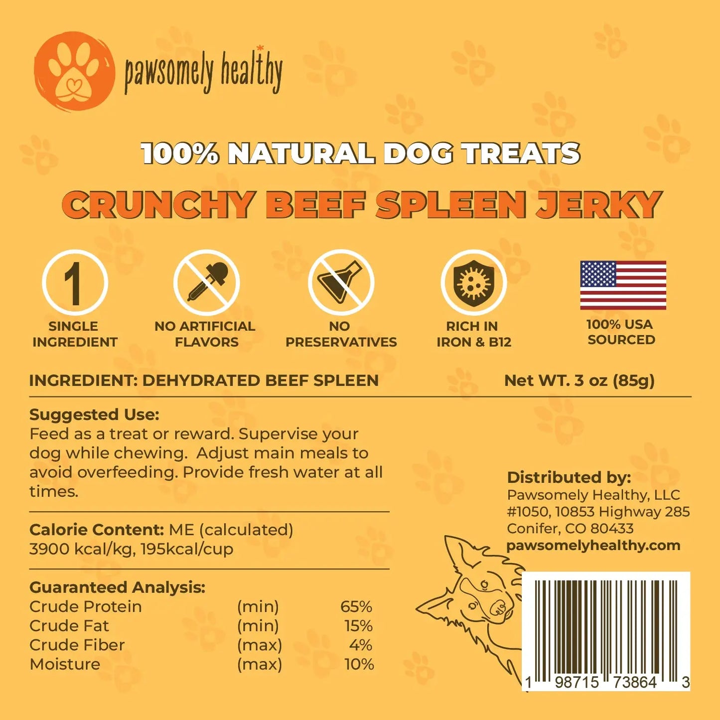 beef spleen dog treats