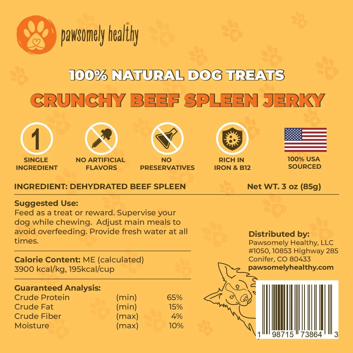 beef spleen dog treats
